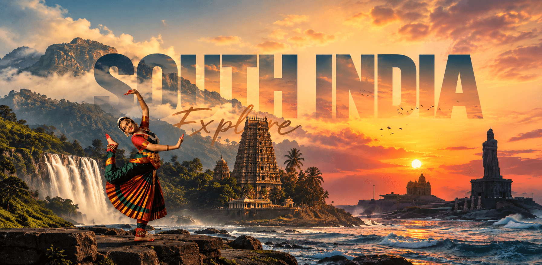 South India temple and travel destination